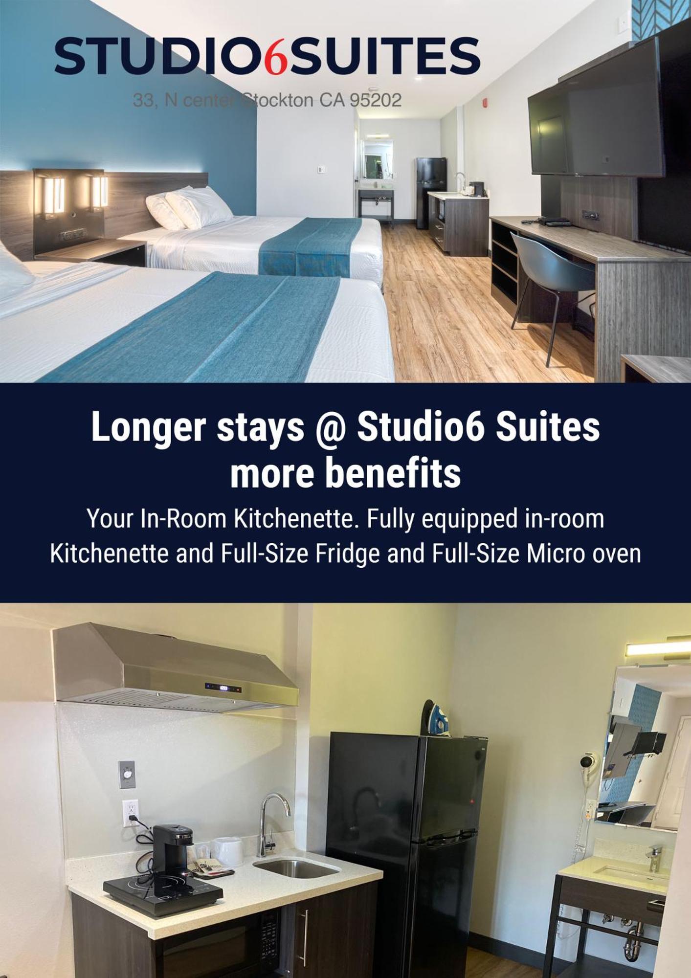 Studio 6 Suites Stockton, Ca Waterfront 外观 照片